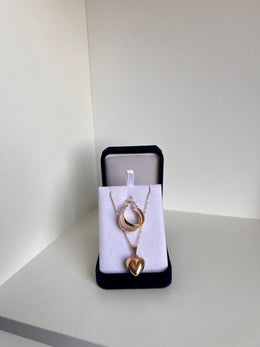 Conjunto Corazón aros botes