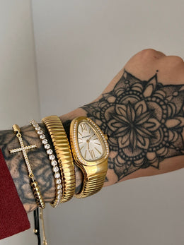 Reloj AAA BVLGARI  bañado en oro 18k